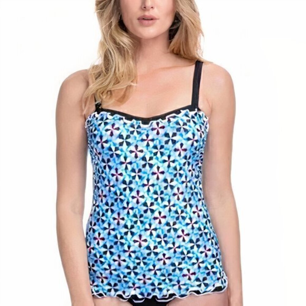 Profile by Gottex Pin Wheel Tankini Swim Top